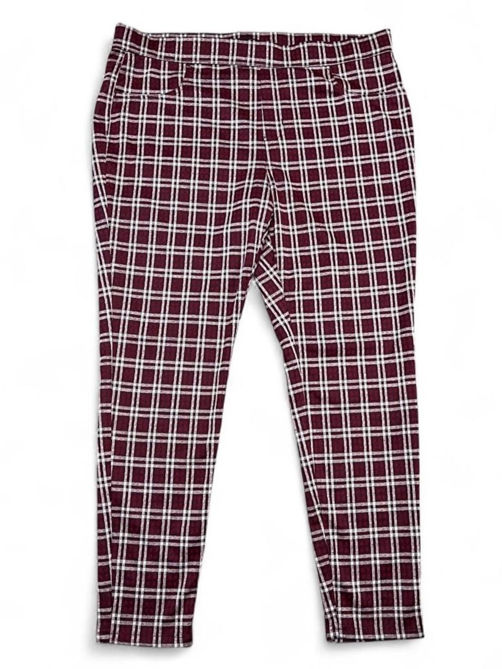 No Boundaries Pull on Plaid Pants XXL